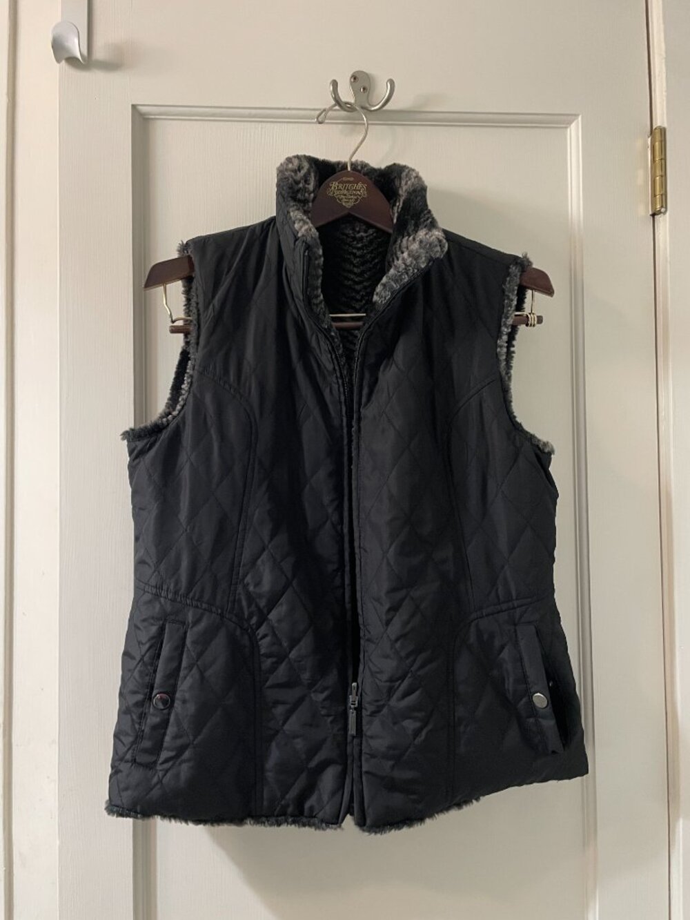 Giacca Reversible Vest Faux Fur Medium - Picture 7 of 9